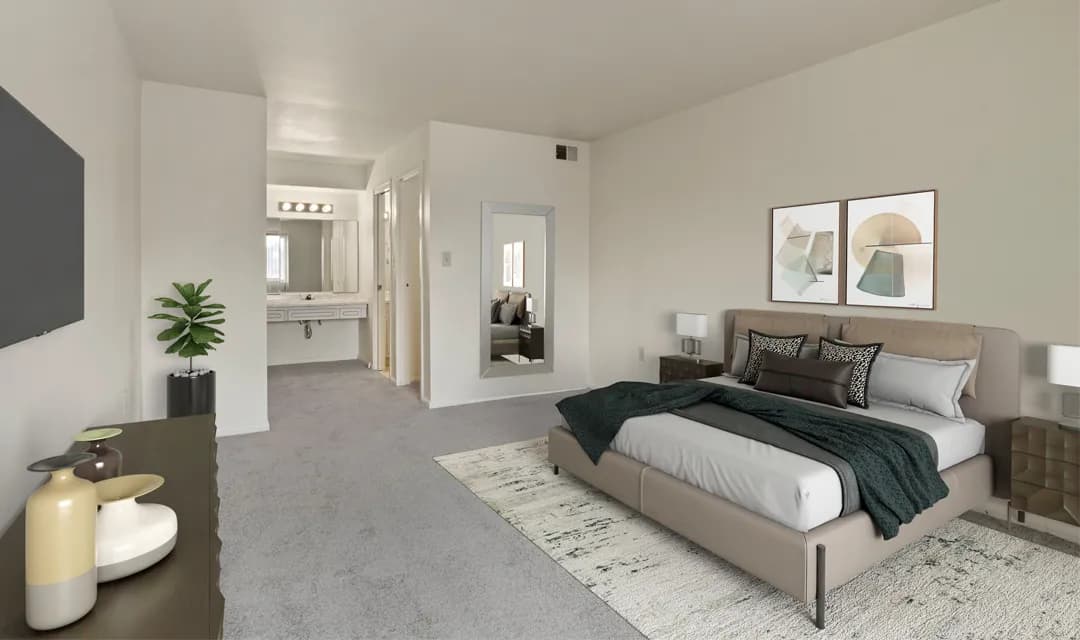 Primary Bedroom at Park Layne Apartments