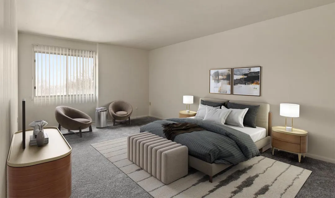 Bedroom at Park Layne Apartments